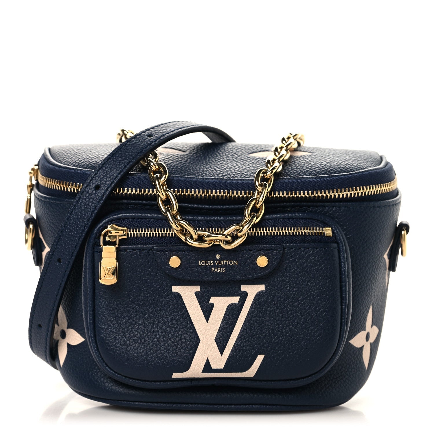 Empreinte Monogram Giant Mini By The Pool Bumbag Navy Creme