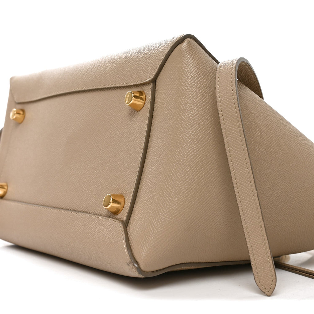 Grained Calfskin Nano Belt Bag Light Taupe