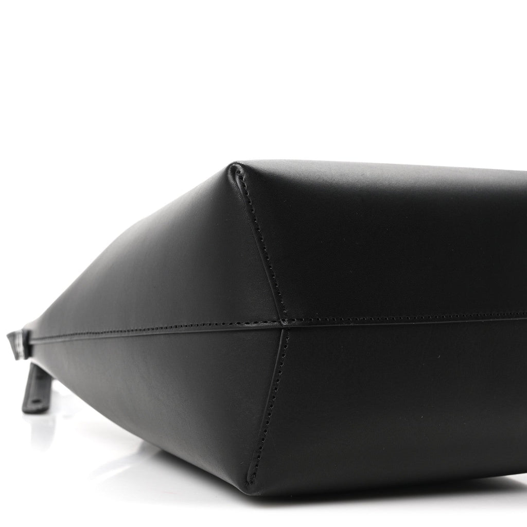 Calfskin Mini Bucket Bag Black Royal Blu