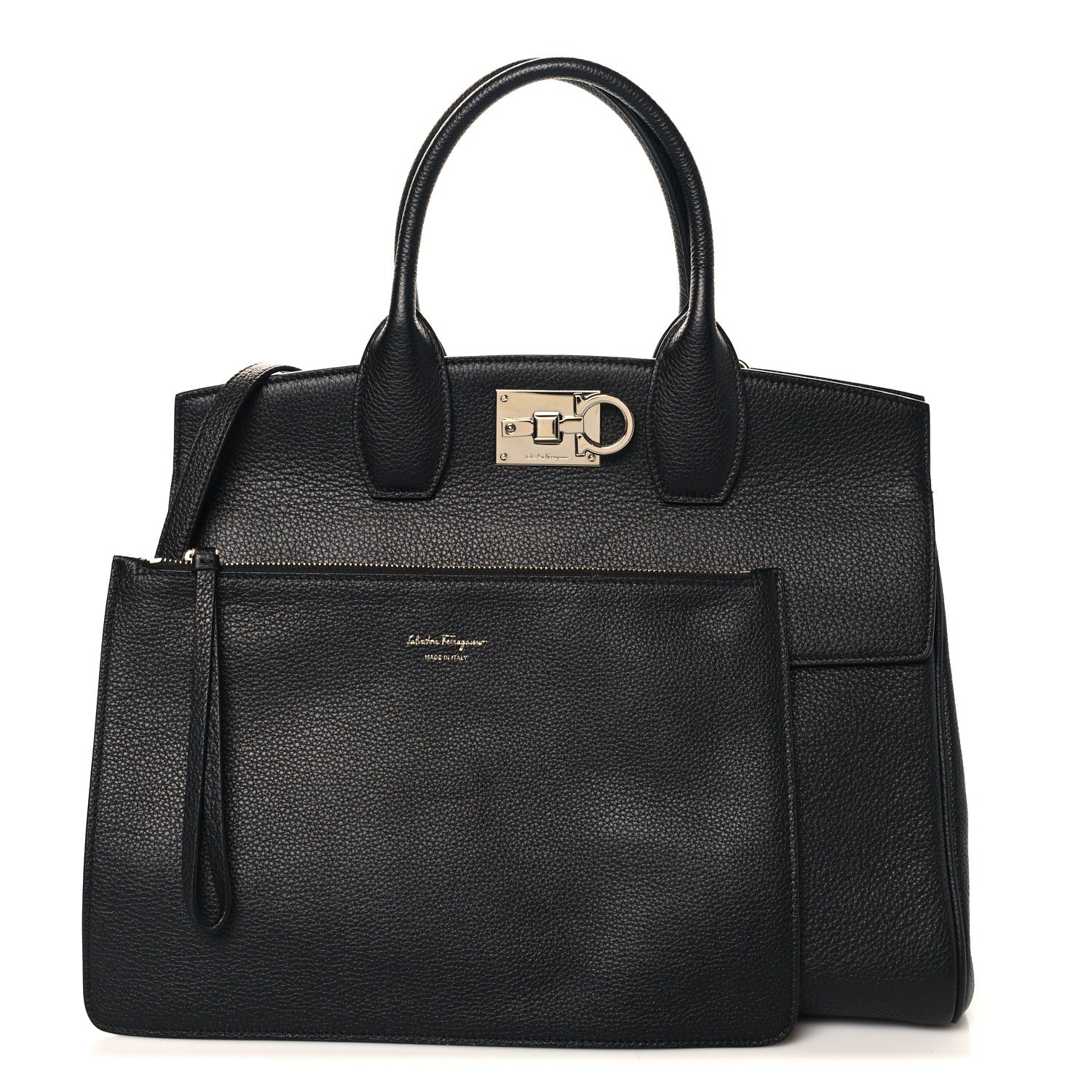 Calfskin Large Studio Bag Black