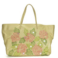 Fendi Leather Tote Bag Beige Pink