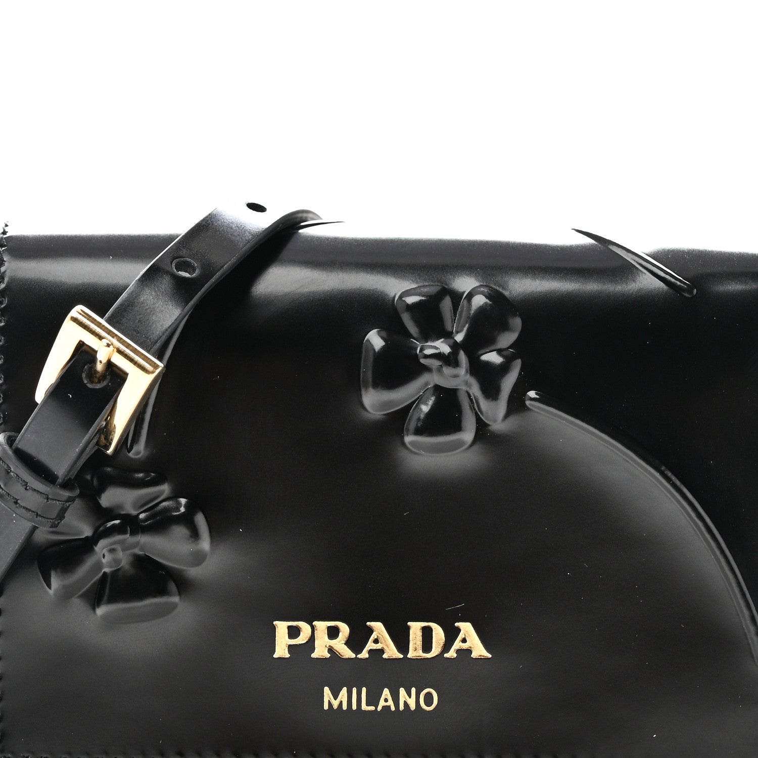 Spazzolato Fior Card Holder With Strap Black