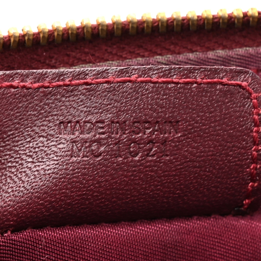 Monogram Mini Saddle Pochette Burgundy