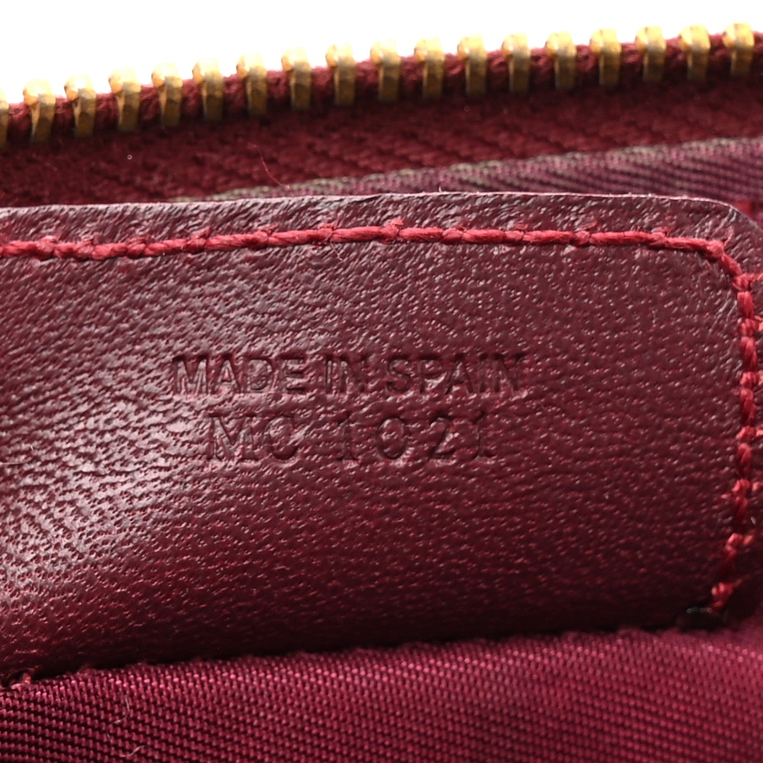 Monogram Mini Saddle Pochette Burgundy