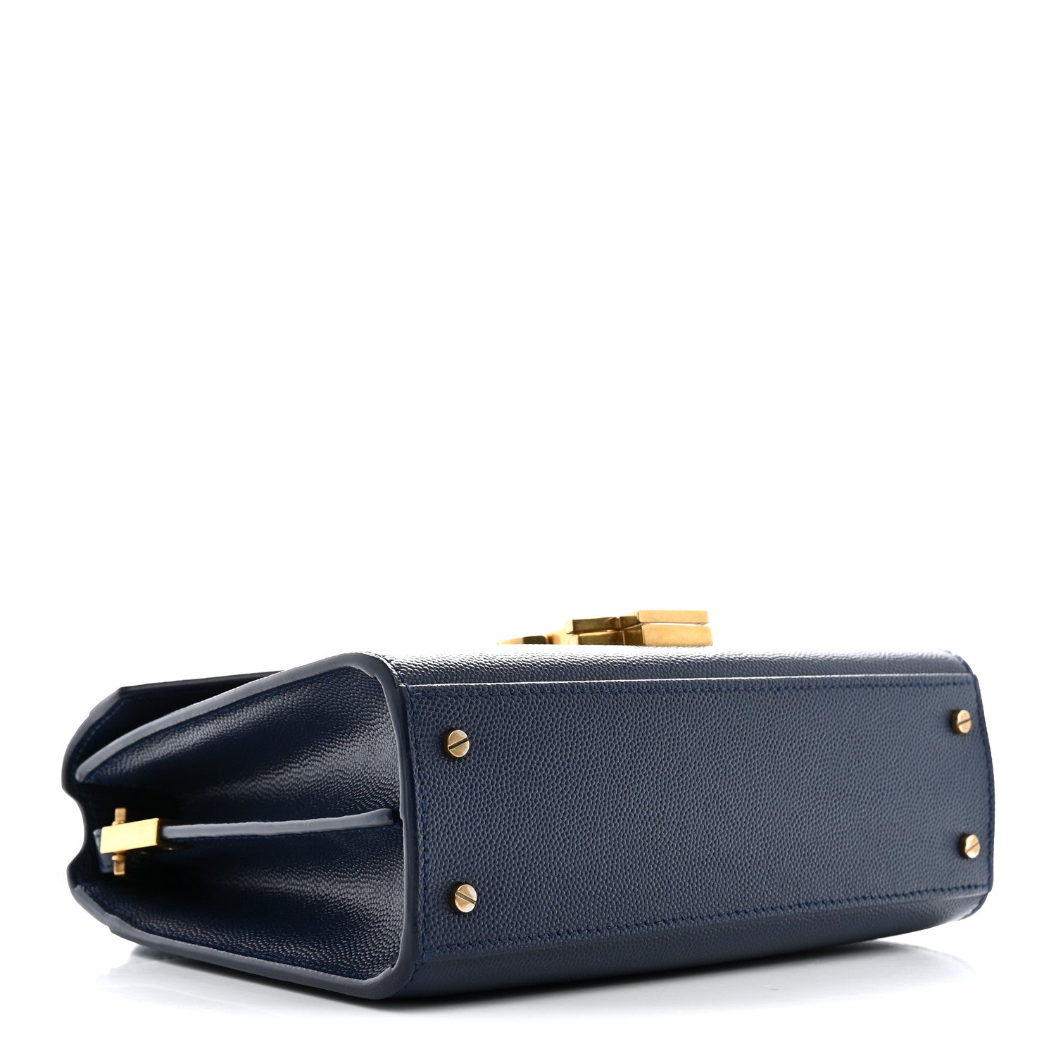 Grain de Poudre Mini Classic Monogram Cassandra Top Handle Blue Charron