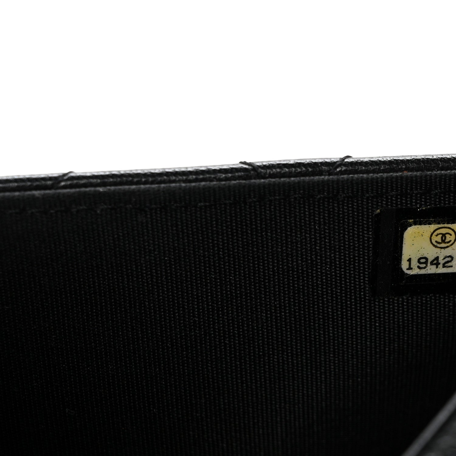 Lambskin Quilted Boy Wallet On Chain WOC Black