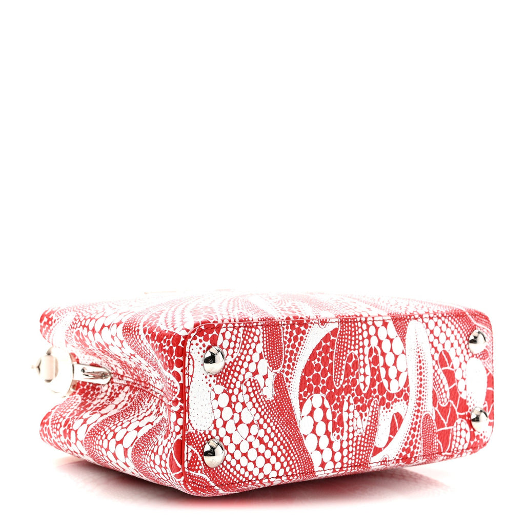 LV X YK Taurillon Psychedelic Flower Capucines BB Rouge