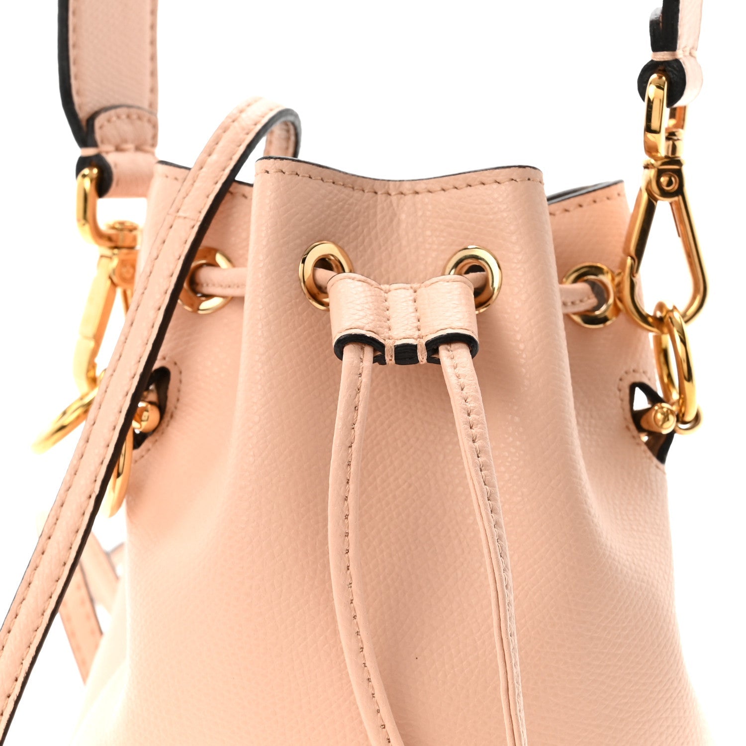Vitello Cruise F is Fendi Mini Mon Tresor Bucket Bag Light Rose