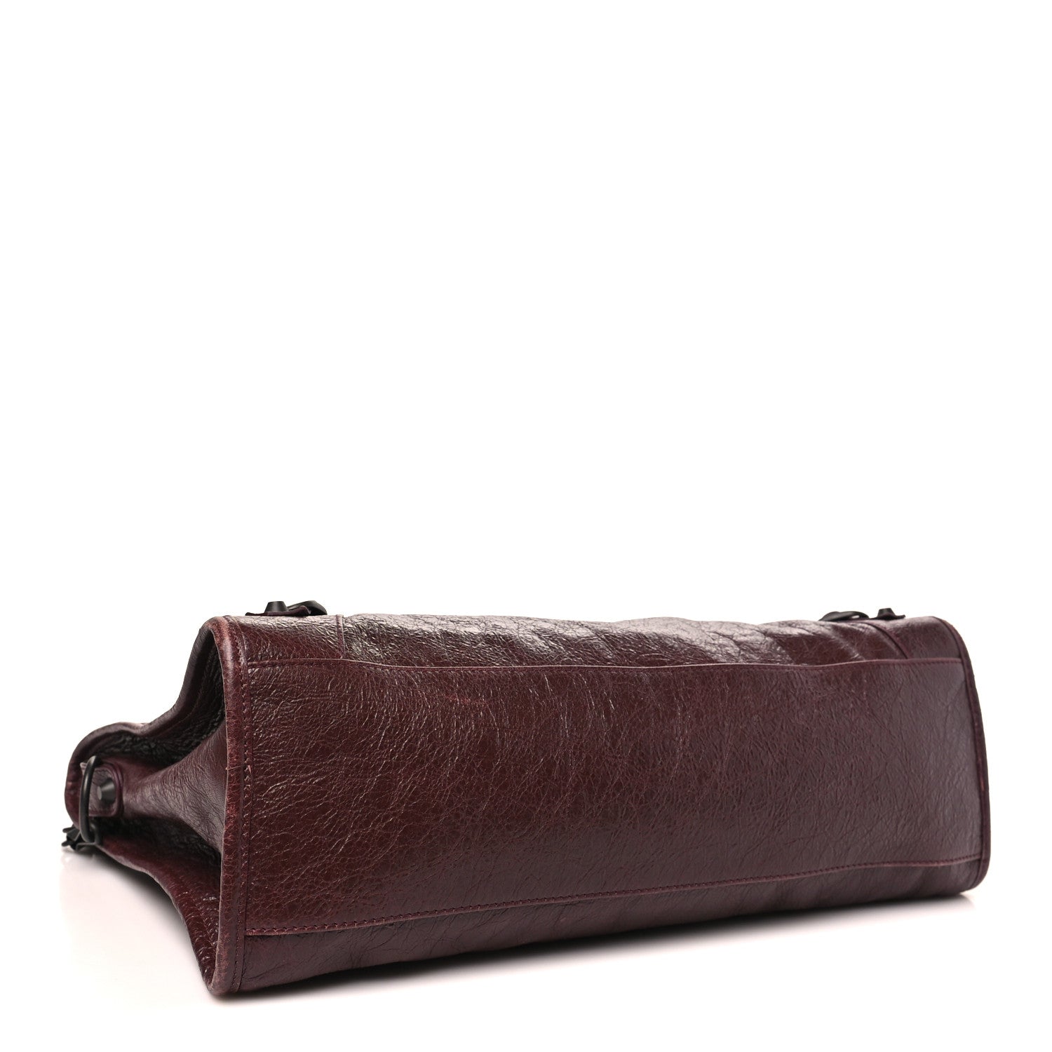 Agneau Classic Hardware Medium Le City Dark Burgundy