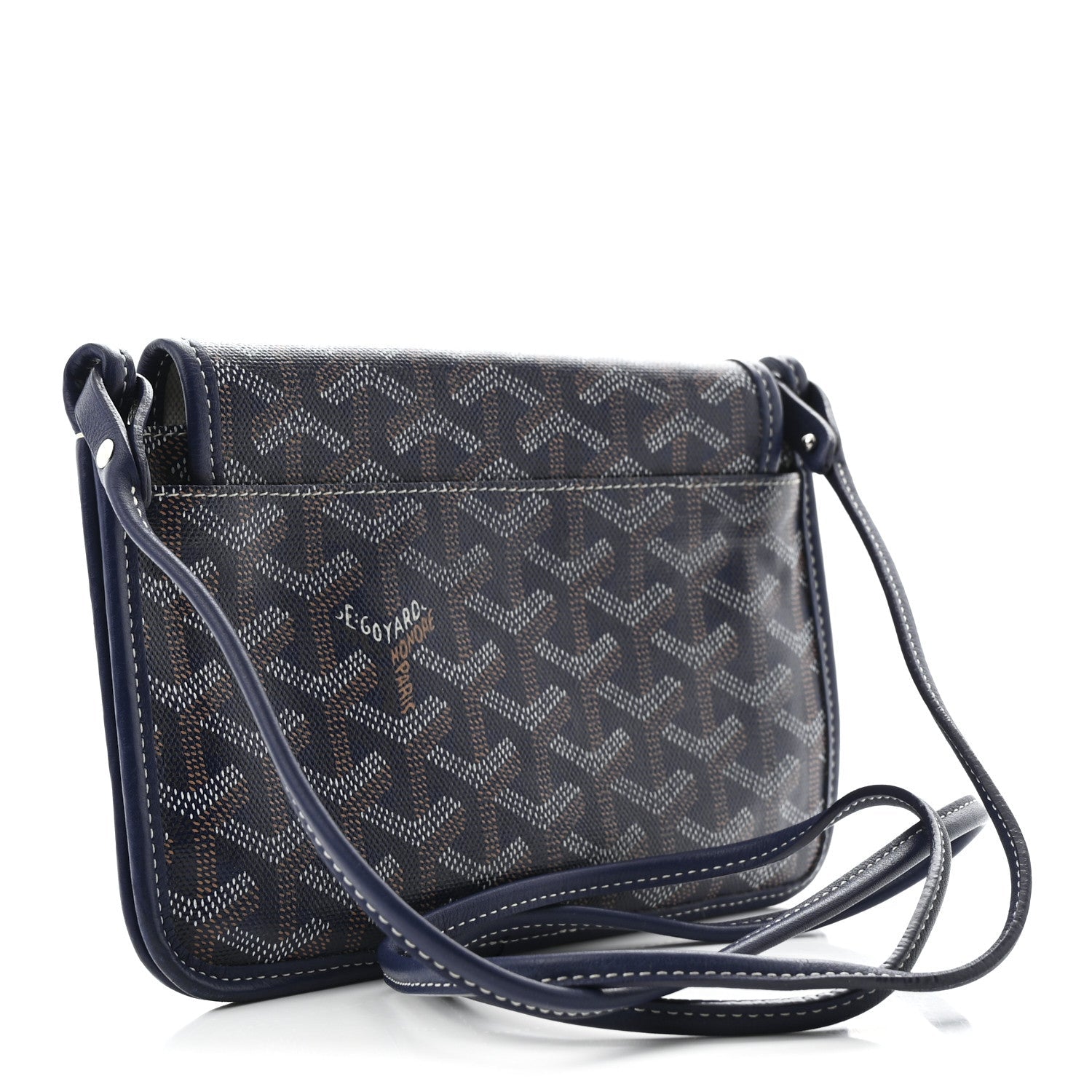 Goyardine Plumet Wallet Clutch Navy