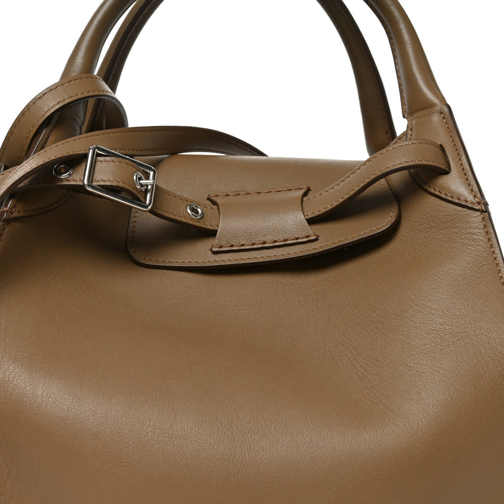 Supple Grained Calfskin Small Big Bag Light Taupe