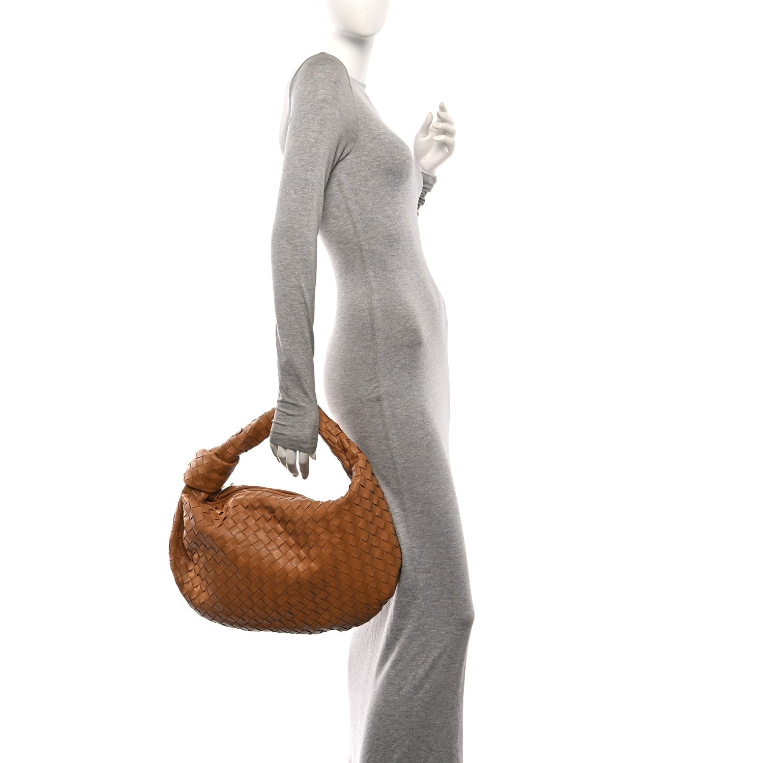 Nappa Intrecciato Small Jodie Caramel