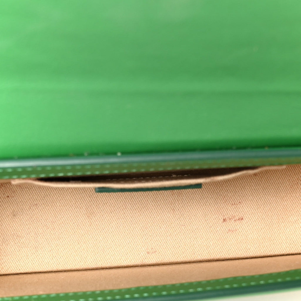 Smooth Calfskin Le Chiquito Long Green