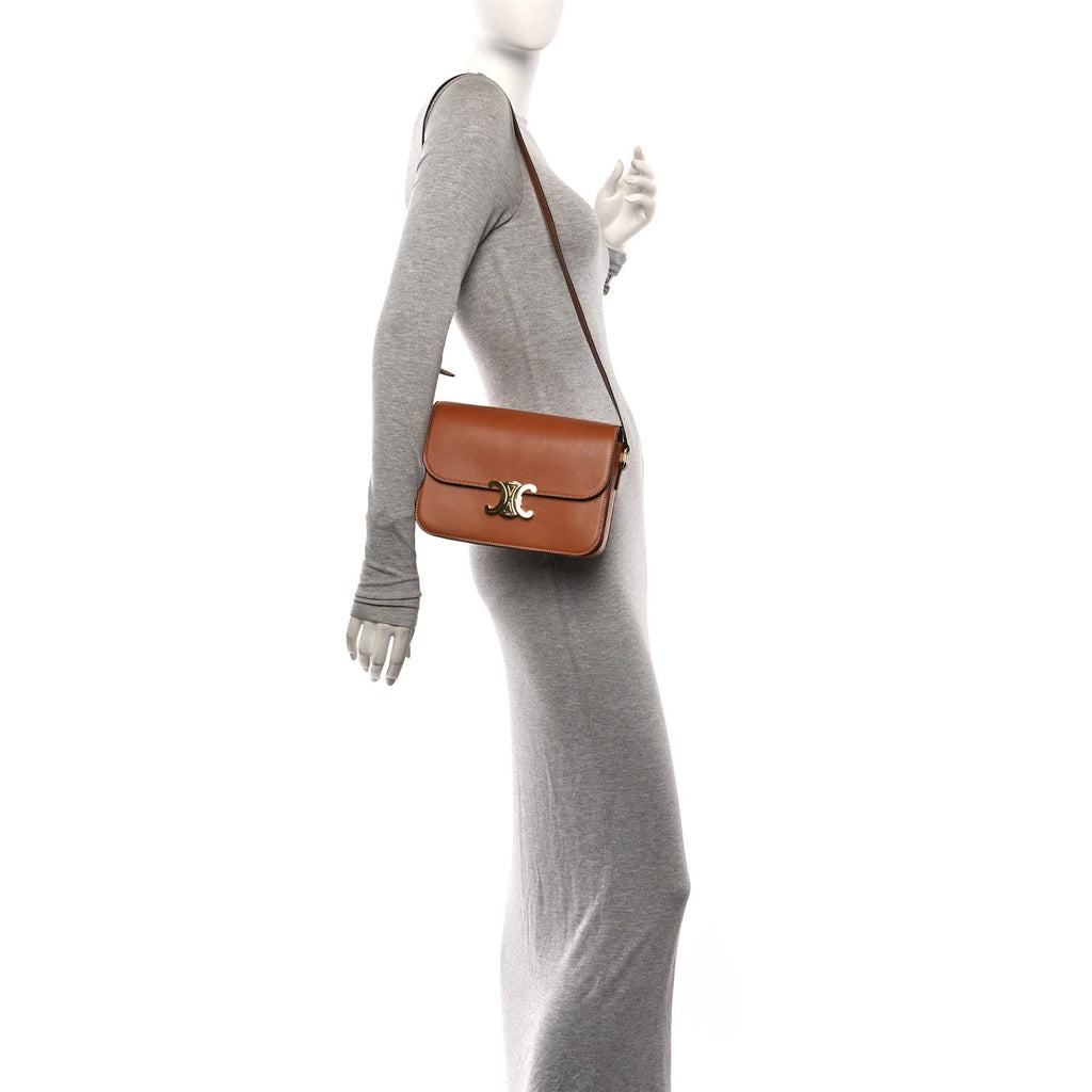 Natural Calfskin Medium Triomphe Tan