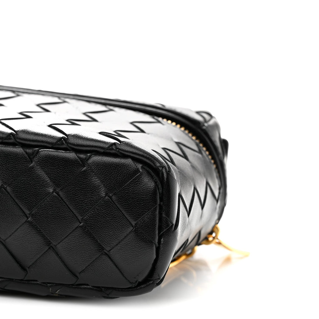 Calfskin Intrecciato Bang Bang Vanity Case Black