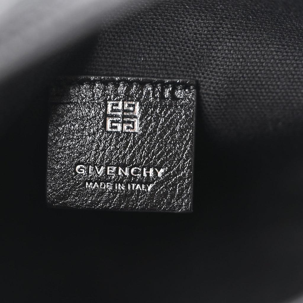 Tumbled Calfskin Nano Voyou Bag Black