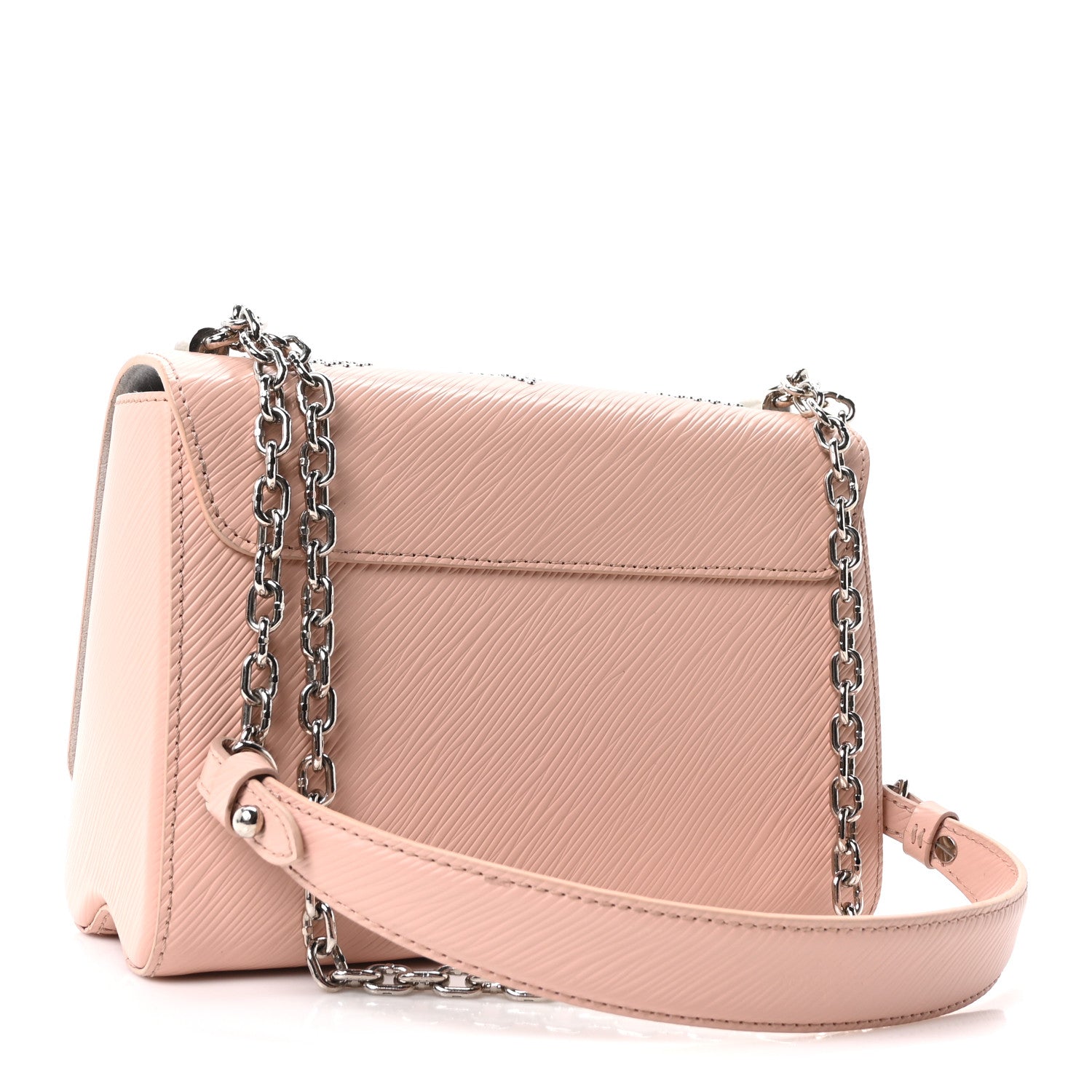Epi Mechanical Flowers Twist Shoulder Bag MM Rose Ballerine
