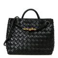 Nappa Intrecciato Small Andiamo Shoulder Bag Black