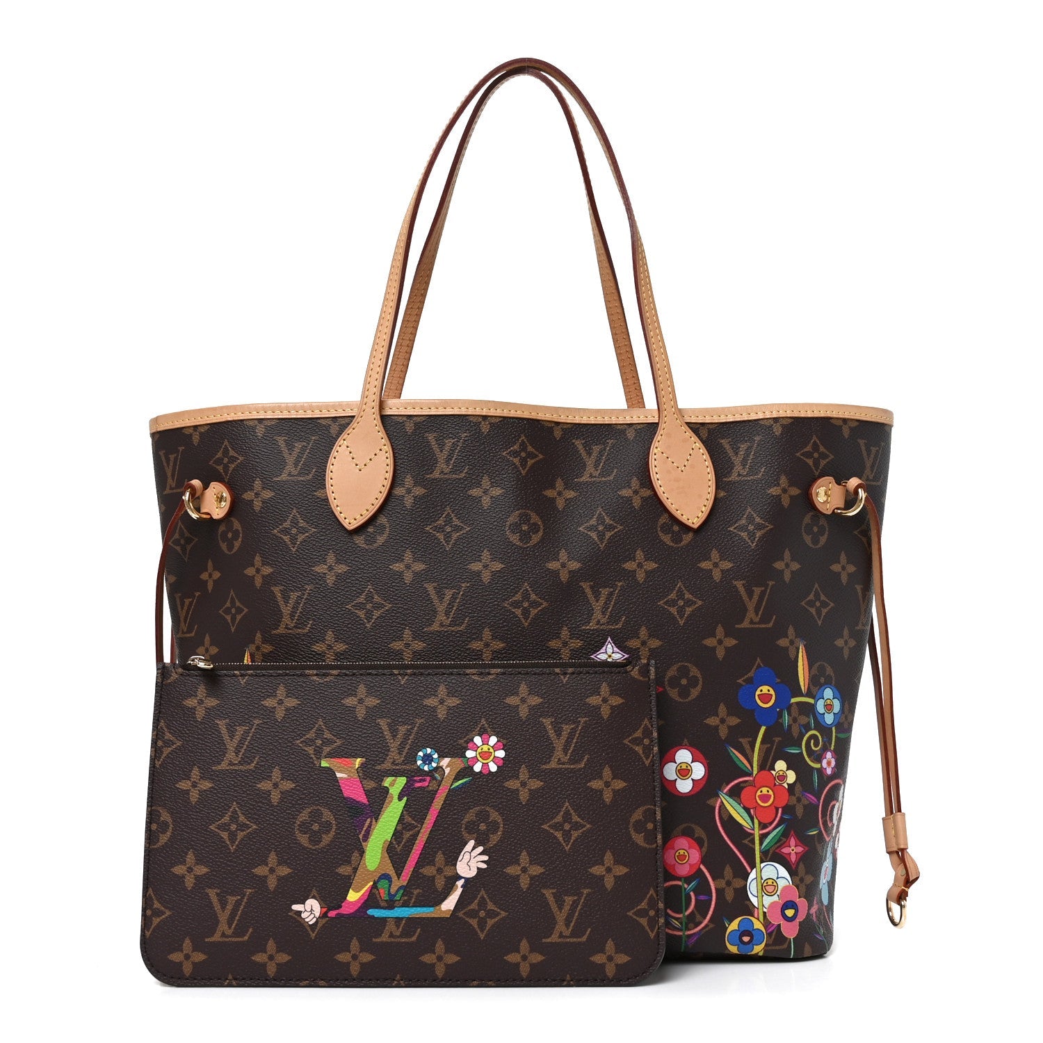 LV X TM Monogram Flowers Neverfull MM