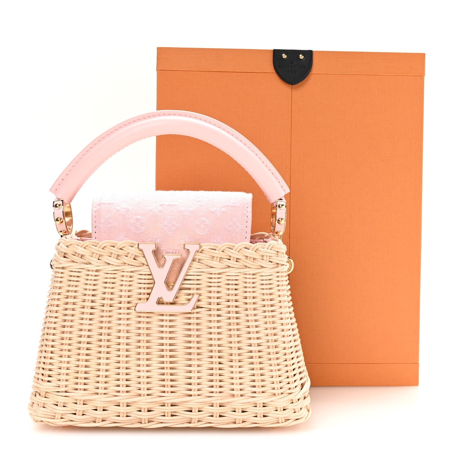 Rattan Denim Capucines Mini Washed Pink