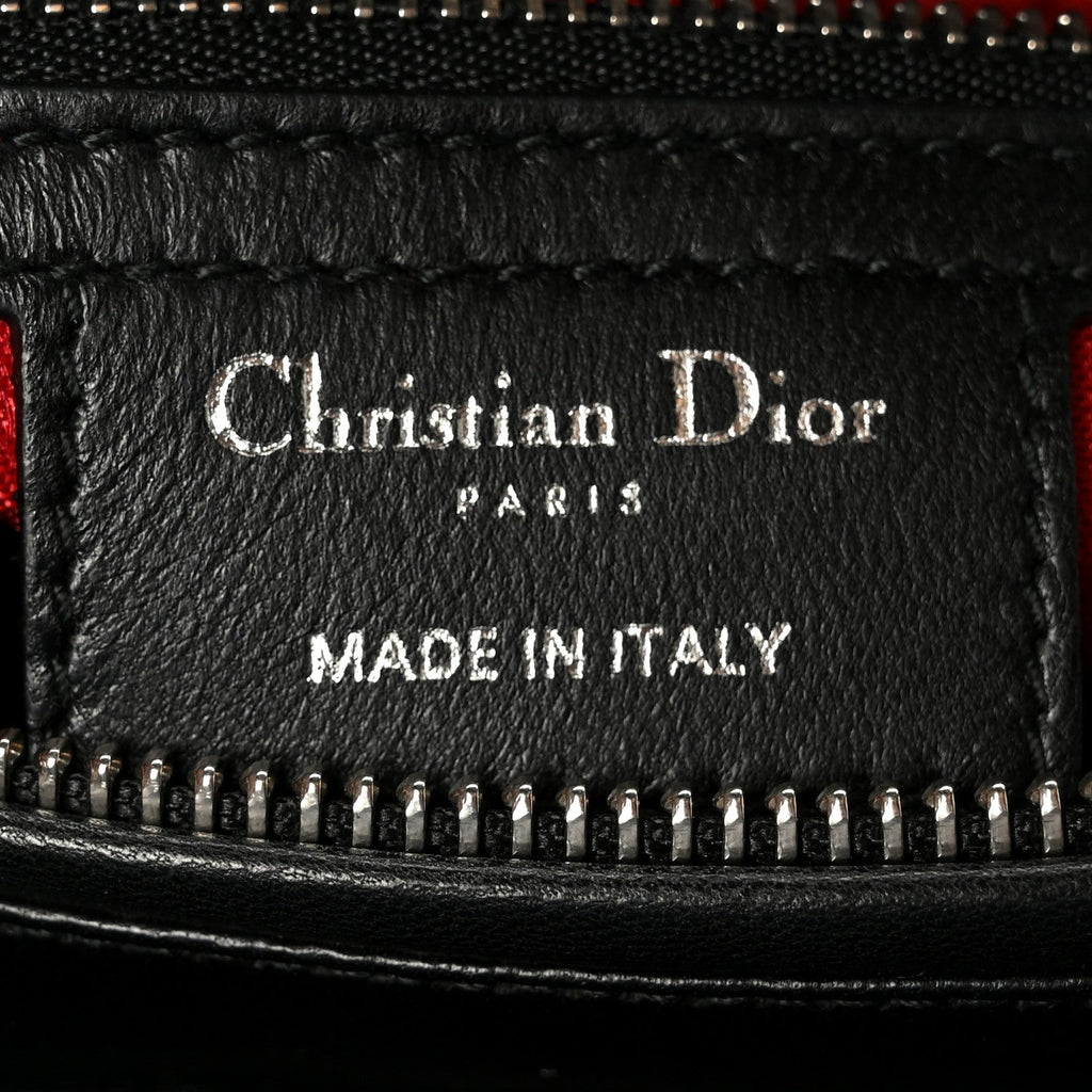 Lambskin Cannage Medium Lady Dior Black