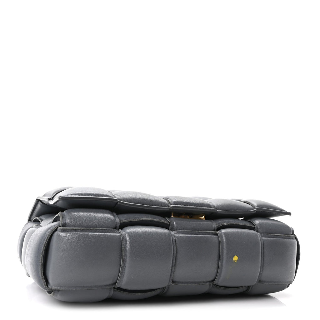 Nappa Maxi Intreccio Padded Cassette Crossbody Bag Thunder