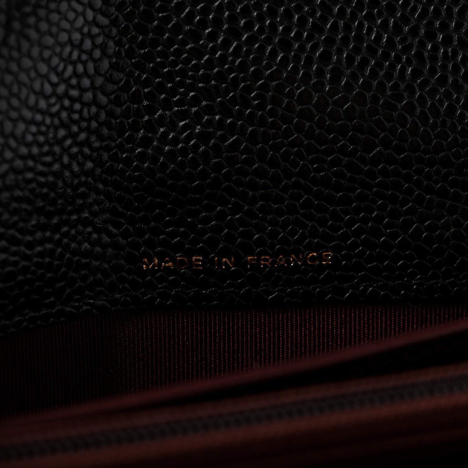 Caviar Quilted Large Gusset Flap Wallet Black