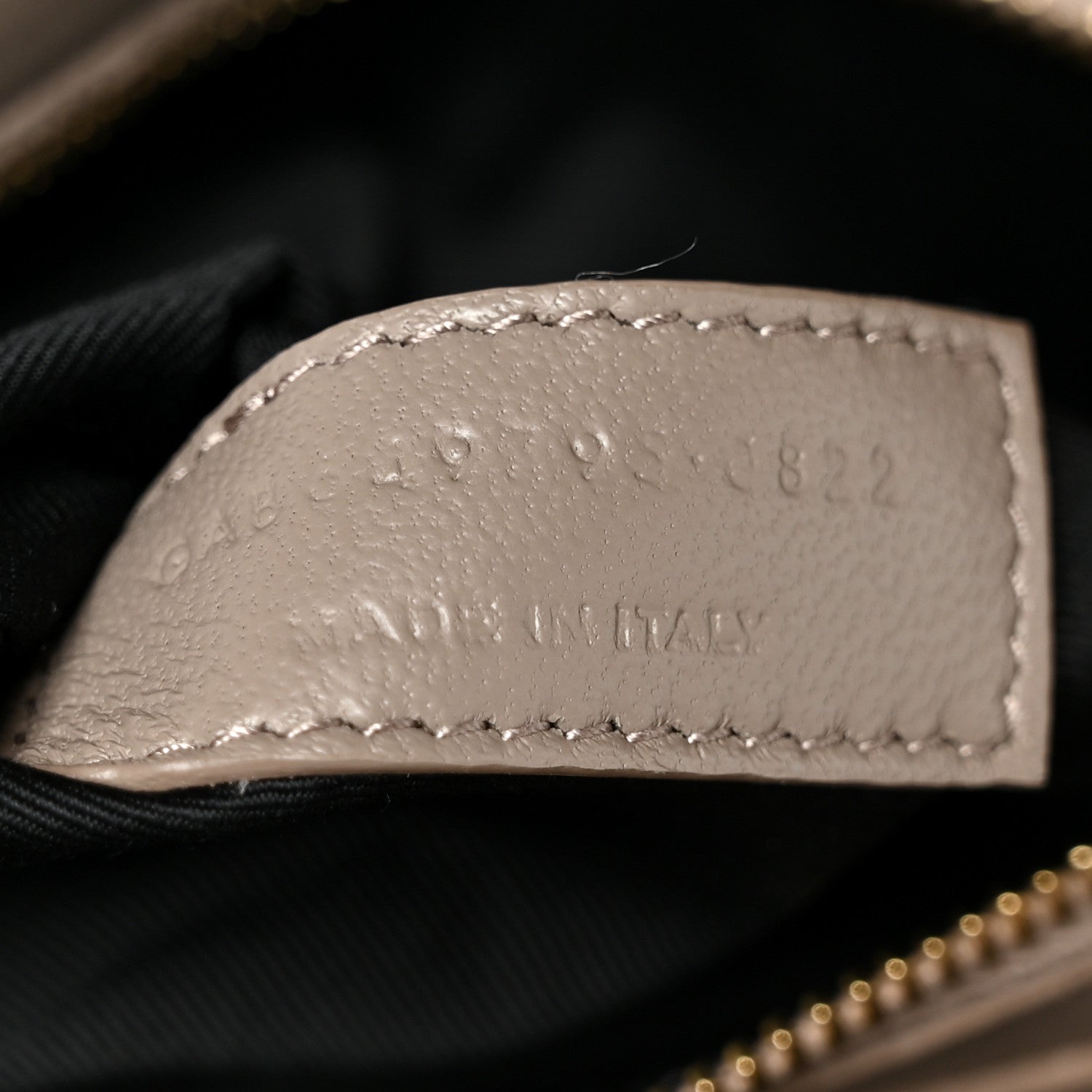 Smooth Calfskin Le Maillon Satchel Greyish Brown