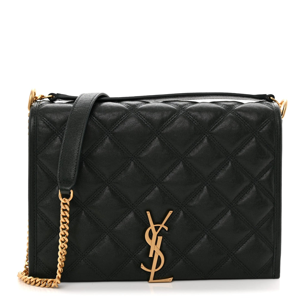 Lambskin Quilted Mini Becky Chain Bag Vert Fonce