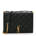 Lambskin Quilted Mini Becky Chain Bag Vert Fonce