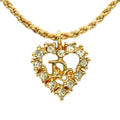 Christian Dior Logo Heart Necklace
