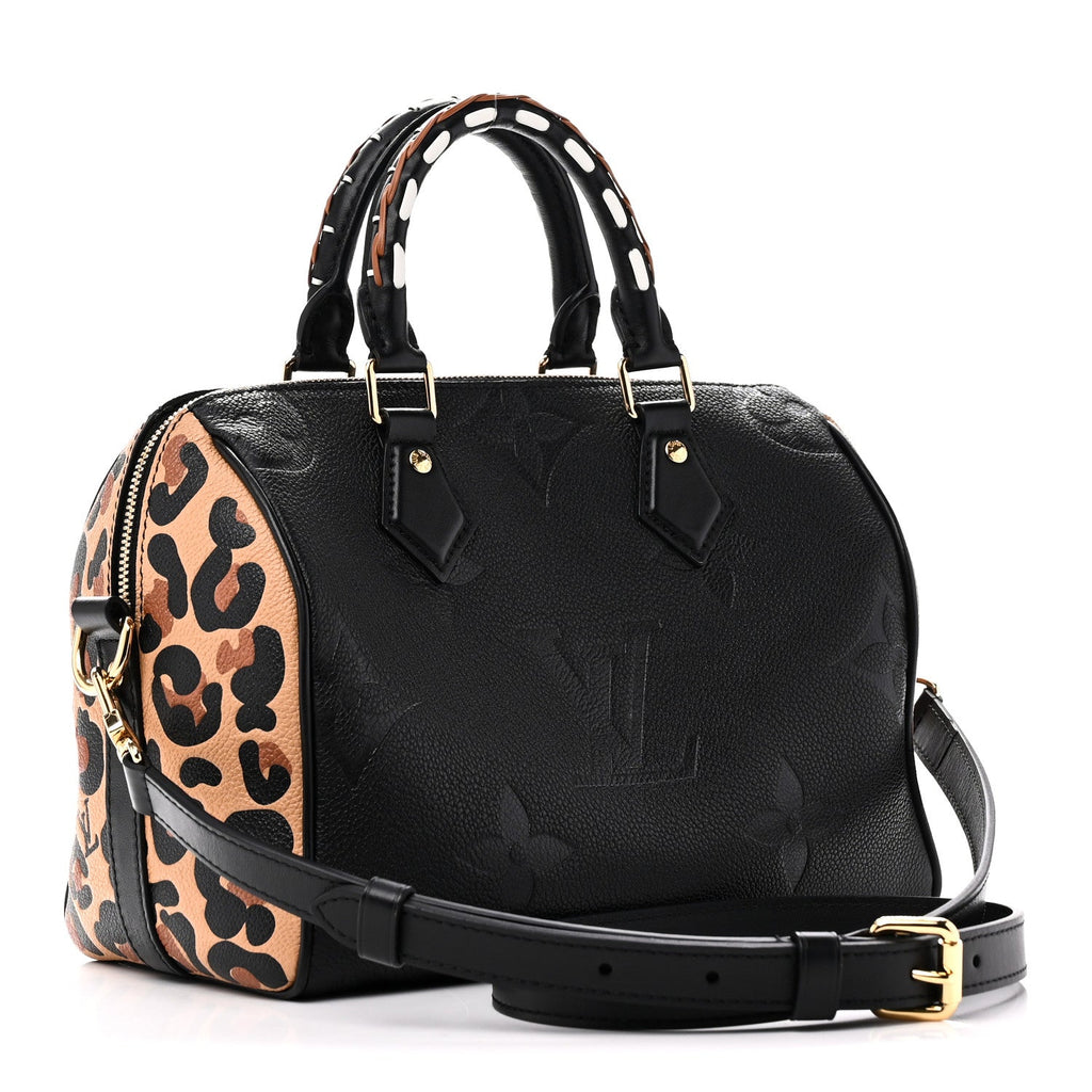 Empreinte Monogram Giant Wild At Heart Speedy Bandouliere 25 Black