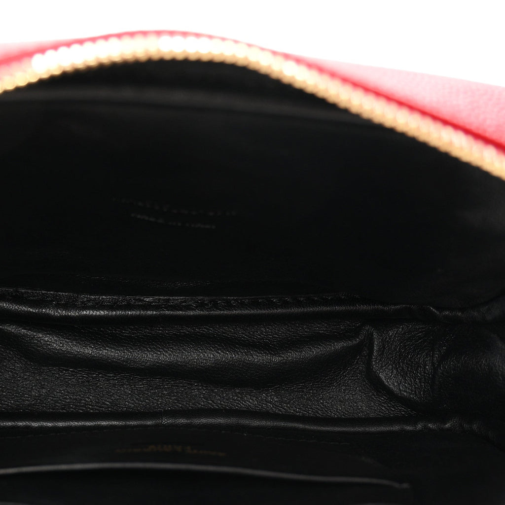 Grain De Poudre Matelasse Monogram Mini Lou Camera Bag Eros Red