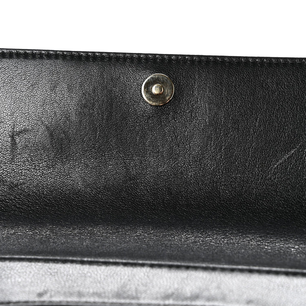 Sheepskin Quilted Vintage Mademoiselle Flap Blue Black