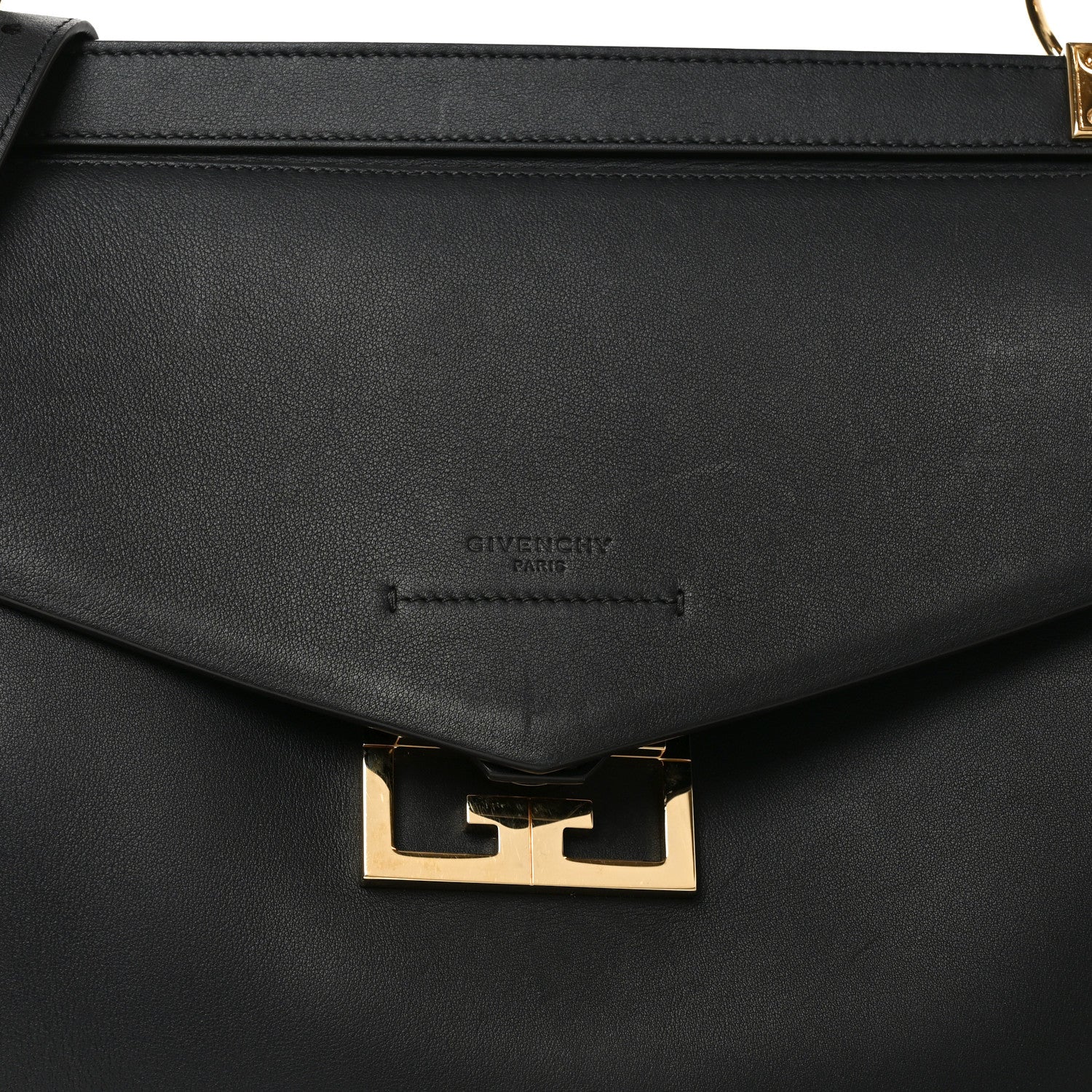 Calfskin Medium Mystic Shoulder Bag Black