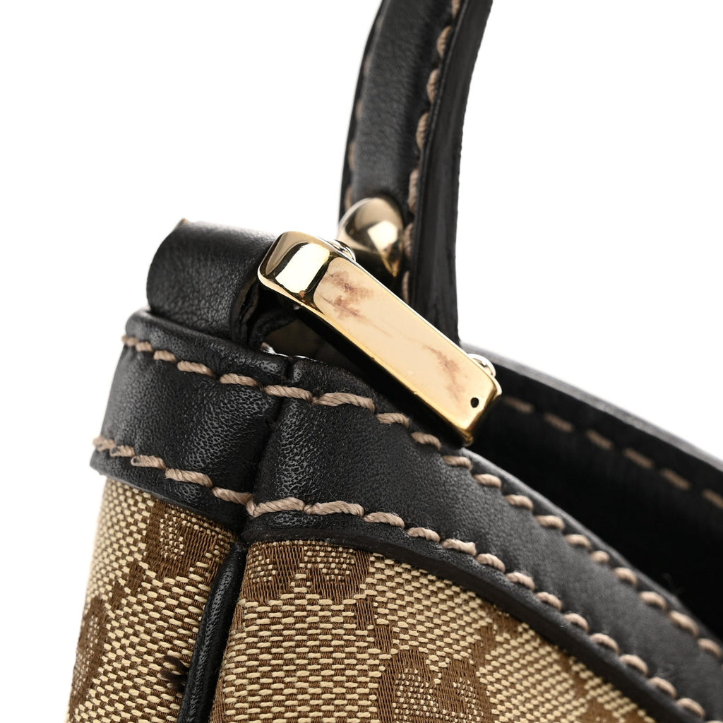 Monogram Large New Ladies Web Hobo Dark Brown