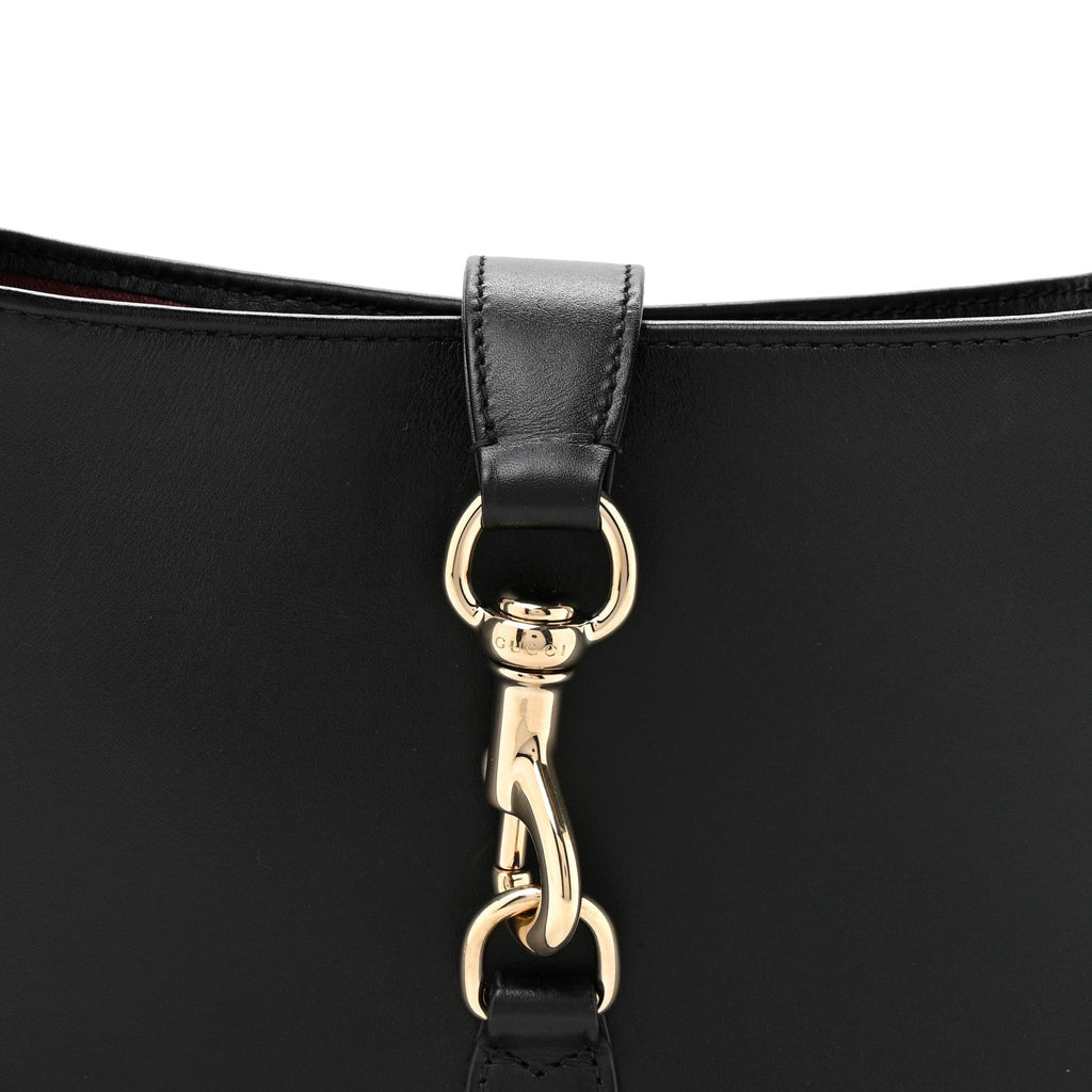 Calfskin Small Jackie Shoulder Bag Black