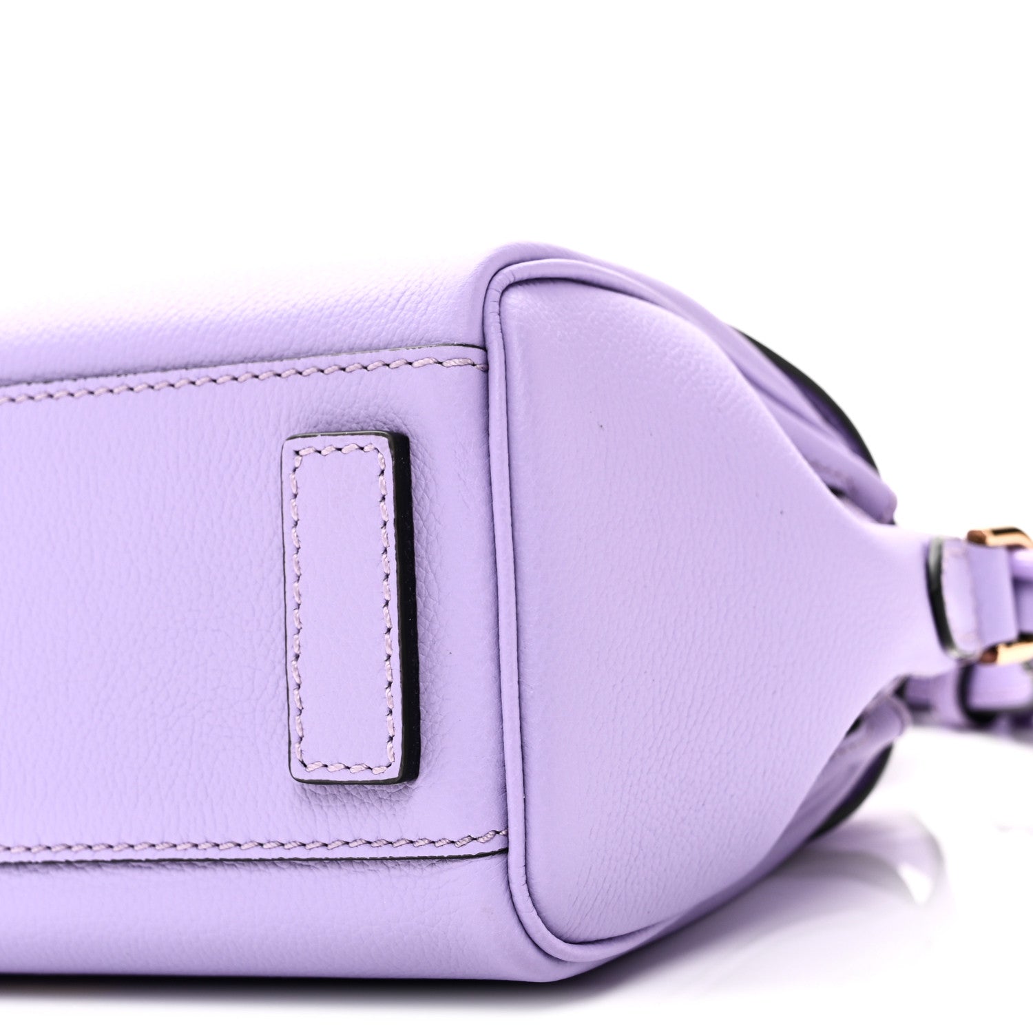 Grained Calfskin Small La Medusa Top Handle Bag Lilac
