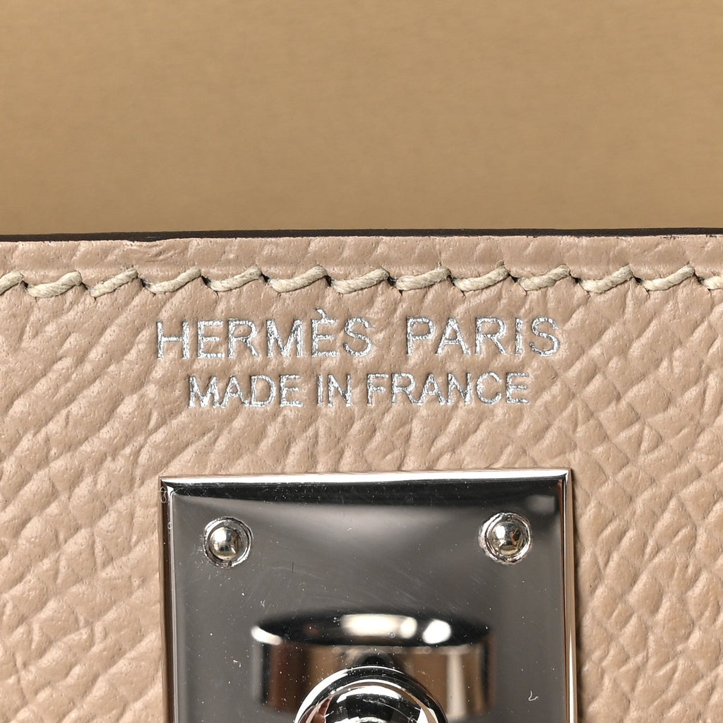 Epsom Tri-Color Mini Kelly Sellier 20 Trench Craie Etoupe