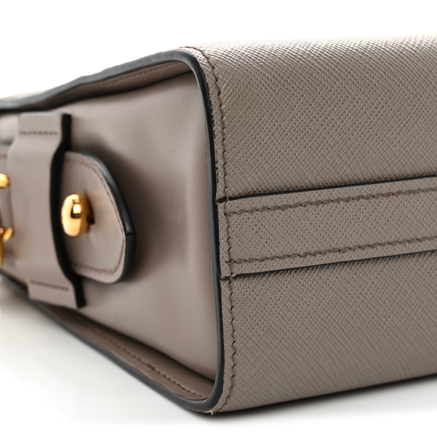 Saffiano Calfskin Esplanade Crossbody Bag Argilla