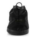 Econyl Nylon Monogram Off The Grid Drawstring Bucket Backpack Black