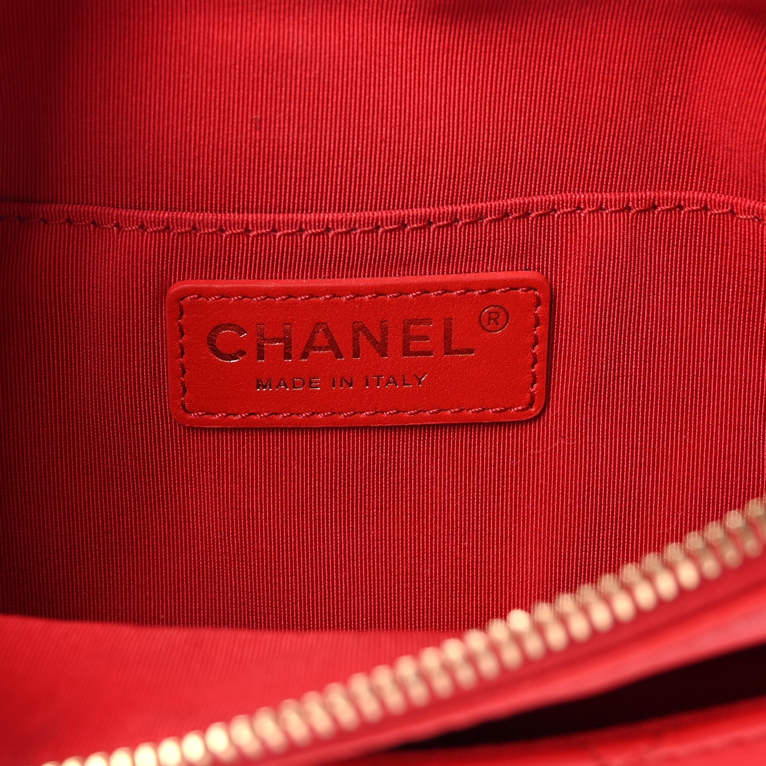 Lambskin Quilted Waist Bag Fanny Pack Red