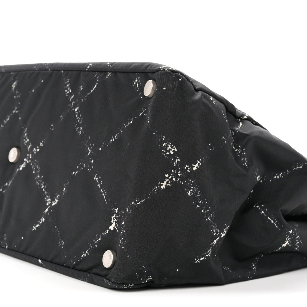 Nylon Travel Toiletry Tote Black
