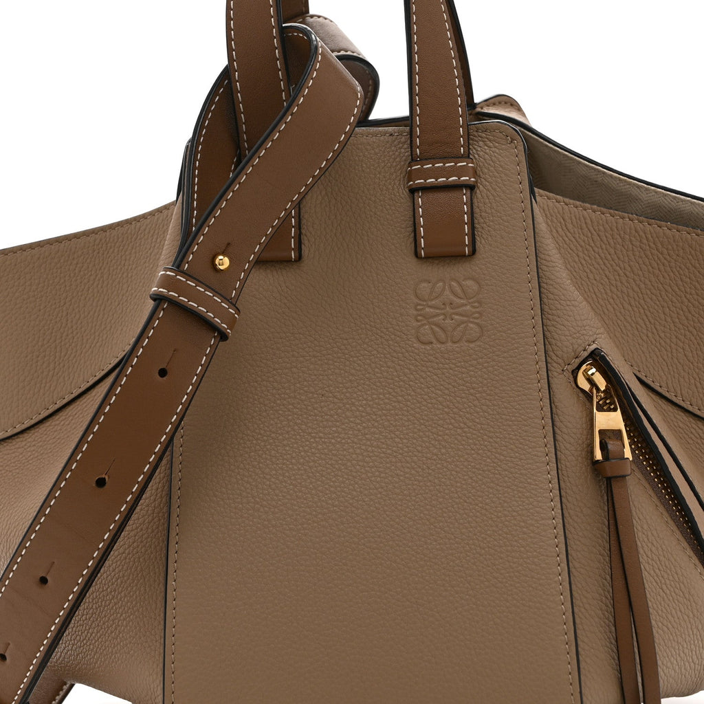 Calfskin Small Hammock Shoulder Bag Sand Mink