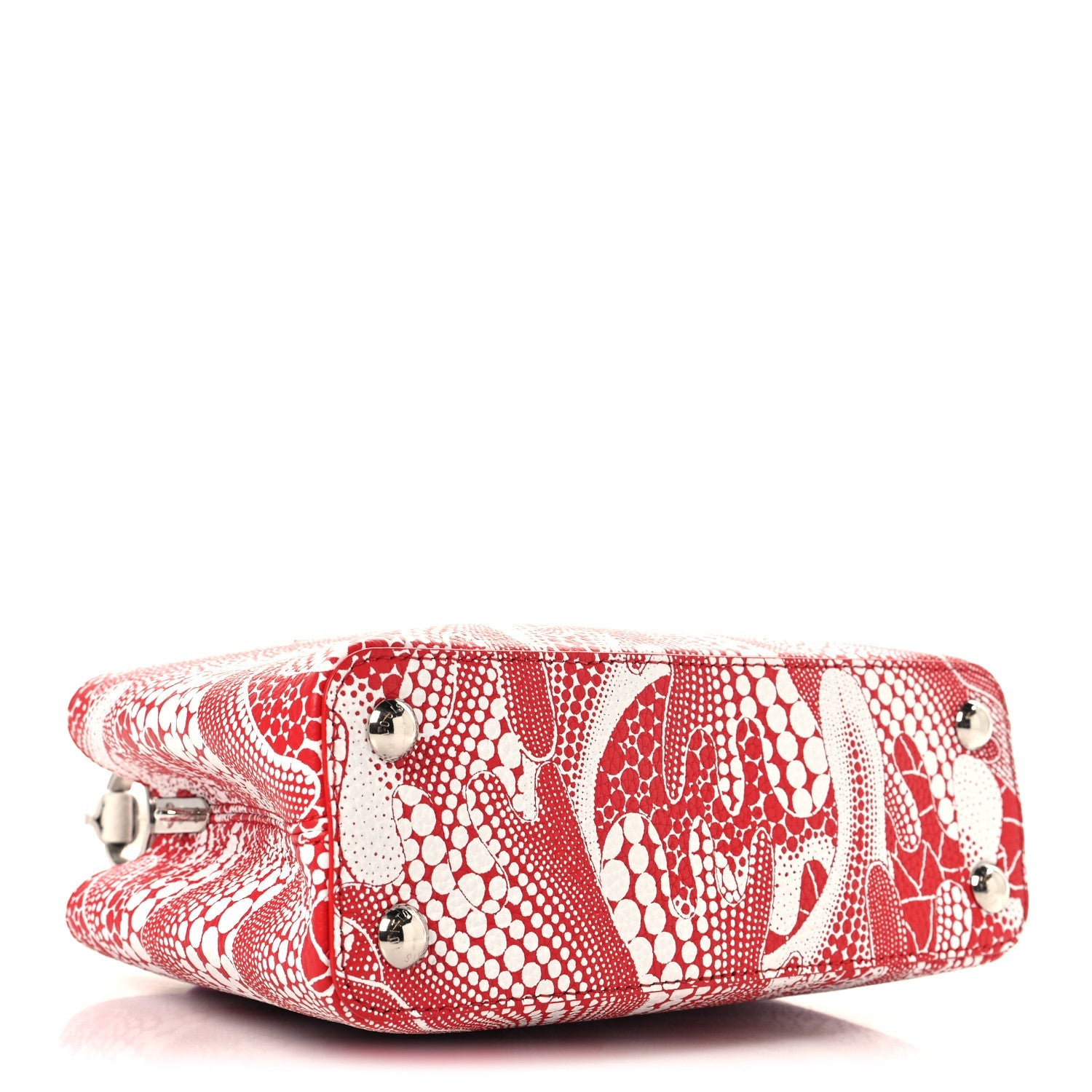 LV X YK Taurillon Psychedelic Flower Capucines BB Rouge