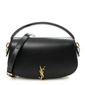 Box Calfskin Voltaire Top Handle Crossbody Bag Black