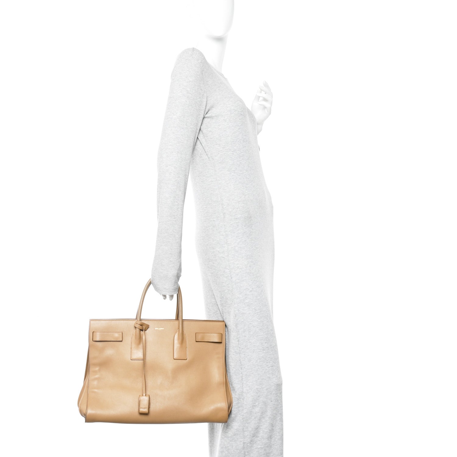 Calfskin Large Sac de Jour Carryall Tan