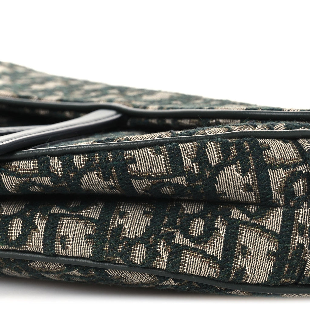 Oblique Saddle Bag Green