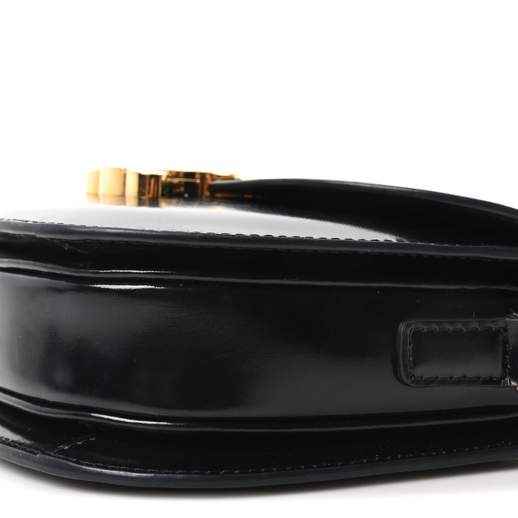 Shiny Calfskin Teen Besace Black