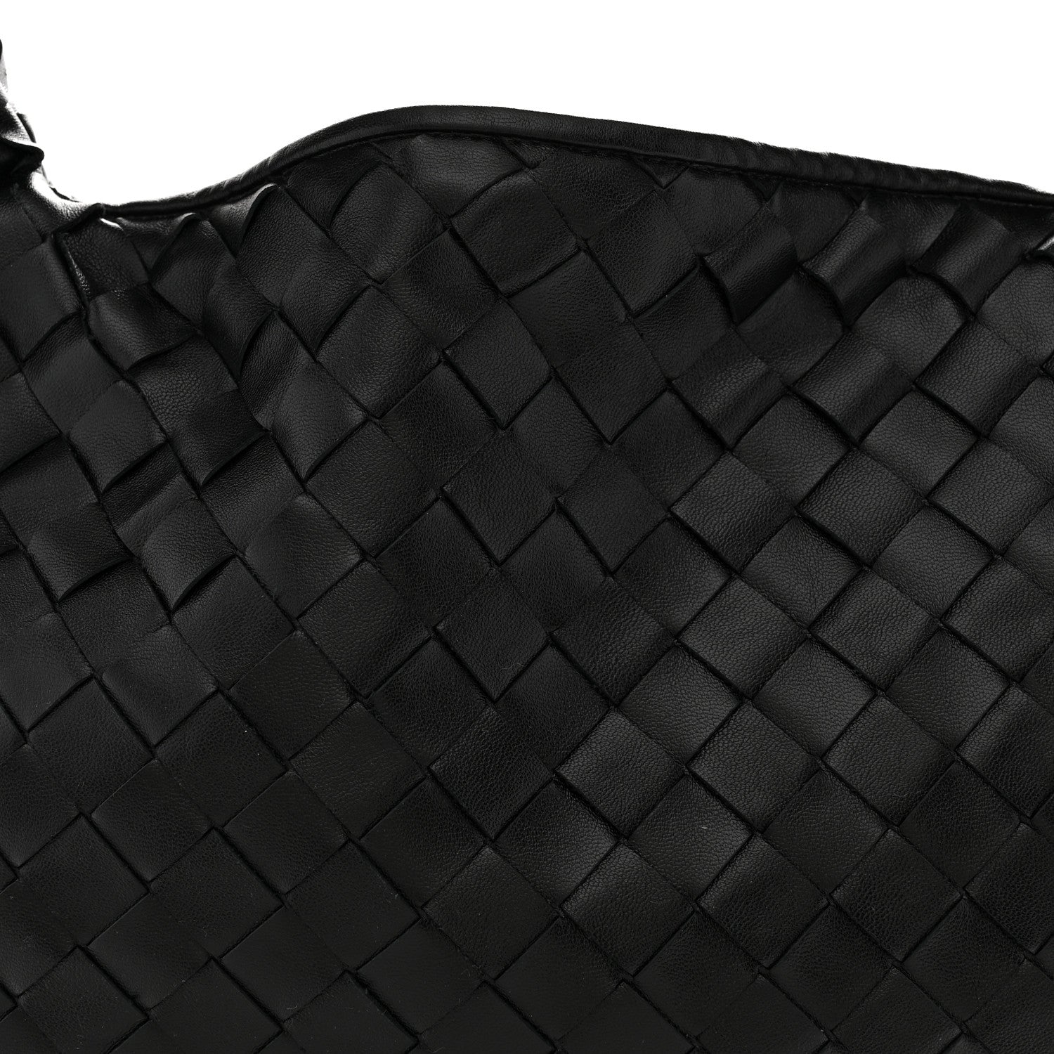 Calfskin Intrecciato Small Hop Black